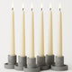 Samy Candle Cove 10″ Soy Wax Taper Candles – Pack of 6 | Dripless, Smokeless, Long Burn | Elegant for Dinner, Wedding & Home Décor (Vanila)