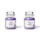 Samy Candle Cove Soy Wax Scented Candle Set in Cookie Jars | 2-Pack | 85g Each | 24-Hour Burn | Smokeless & Handcrafted | Ideal Gift Set (Lavender)