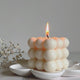 Samy Candle Cove Scented Bubble Candles, Set of 2 Handmade Soy Wax Cube Candles, Home Decor and Gifting (Vanilla)