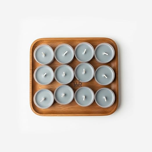 Samy Candle Cove Set of 12 Scented Soy Wax Tealight Candles – Smokeless, Drip-Free, 4-Hour Burn Time – Ideal for Home Décor, Pooja, Spa & Gifting (Vanilla)