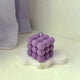 Samy Candle Cove Scented Bubble Candles, Set of 2 Handmade Soy Wax Cube Candles, Home Decor and Gifting (Lavender)