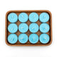 Samy Candle Cove Set of 12 Scented Soy Wax Tealight Candles – Smokeless, Drip-Free, 4-Hour Burn Time – Ideal for Home Décor, Pooja, Spa & Gifting (Aqua)
