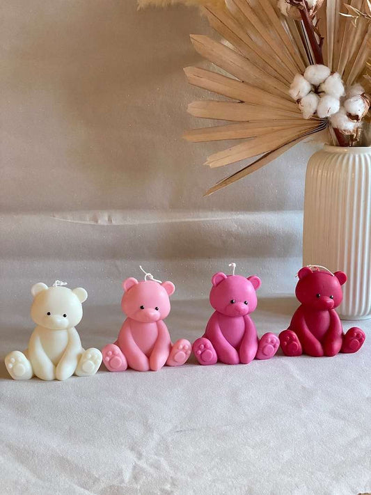 Teddy Bear Scented Candle, Set of 2