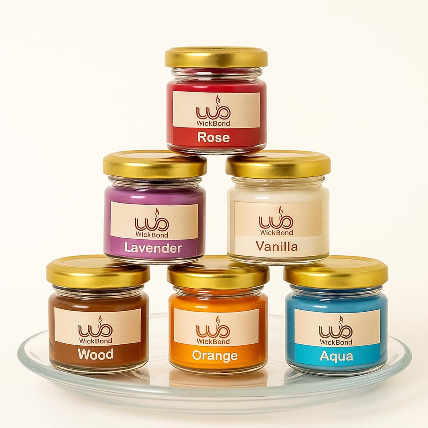 Samy Candle Cove Scented Candle Gift Set – Pack of 6 Mini Jar Wax Candles, Highly Fragranced Aromatherapy Candles for Home Decor & Gifting