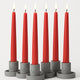 Samy Candle Cove 10″ Soy Wax Taper Candles – Pack of 6 | Dripless, Smokeless, Long Burn | Elegant for Dinner, Wedding & Home Décor (Rose)