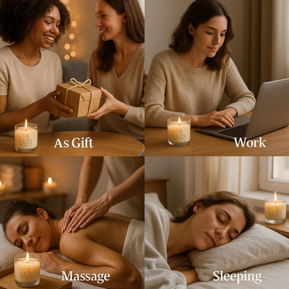 Samy Candle Cove Luxury Scented Glass Candle – 7 oz (200g) Soy Wax | 60-Hour Burn | Hand-Poured, Eco-Friendly Aromatherapy | Premium Gift for Her, Him & Home Décor (Vanilla Opaline)